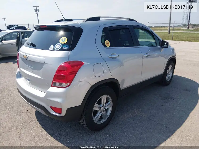2019 Chevrolet Trax Lt VIN: KL7CJLSB1KB817119 Lot: 45685790