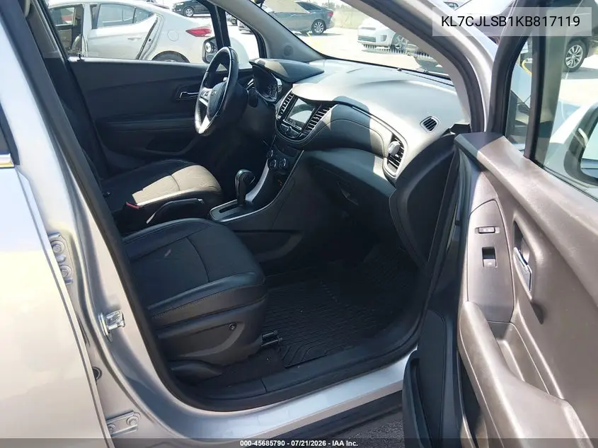 2019 Chevrolet Trax Lt VIN: KL7CJLSB1KB817119 Lot: 45685790