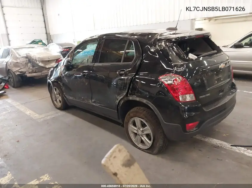 2020 Chevrolet Trax Awd Ls VIN: KL7CJNSB5LB071626 Lot: 45656918