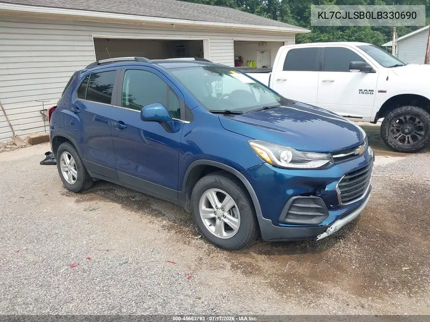 2020 Chevrolet Trax Fwd Lt VIN: KL7CJLSB0LB330690 Lot: 45663793