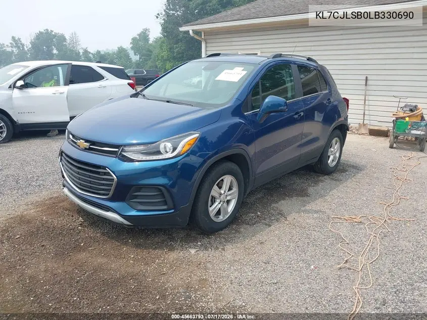 2020 Chevrolet Trax Fwd Lt VIN: KL7CJLSB0LB330690 Lot: 45663793