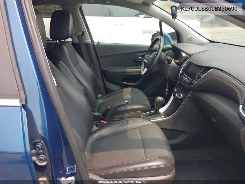 2020 Chevrolet Trax Fwd Lt VIN: KL7CJLSB0LB330690 Lot: 45663793