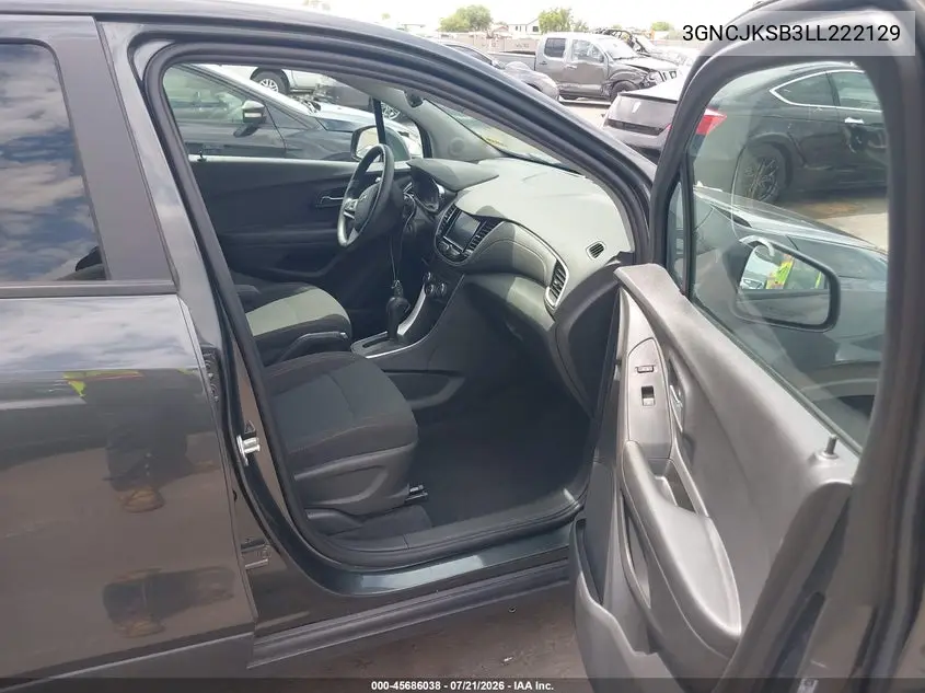 2020 Chevrolet Trax Fwd Ls VIN: 3GNCJKSB3LL222129 Lot: 45686038