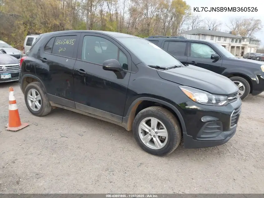 KL7CJNSB9MB360526 2021 Chevrolet Trax Awd Ls