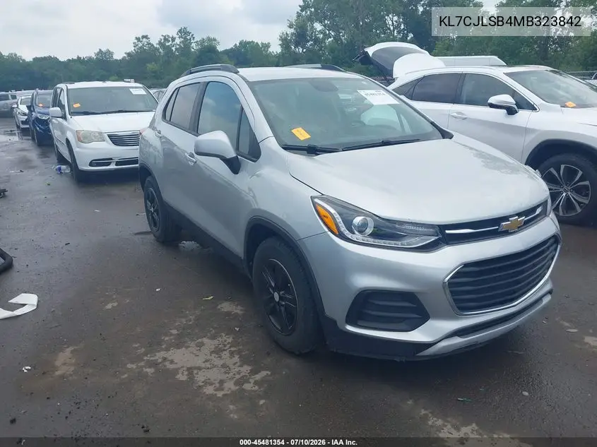 2021 Chevrolet Trax Fwd Lt VIN: KL7CJLSB4MB323842 Lot: 45481354