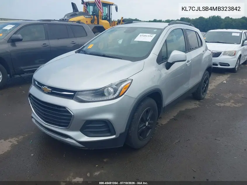 2021 Chevrolet Trax Fwd Lt VIN: KL7CJLSB4MB323842 Lot: 45481354