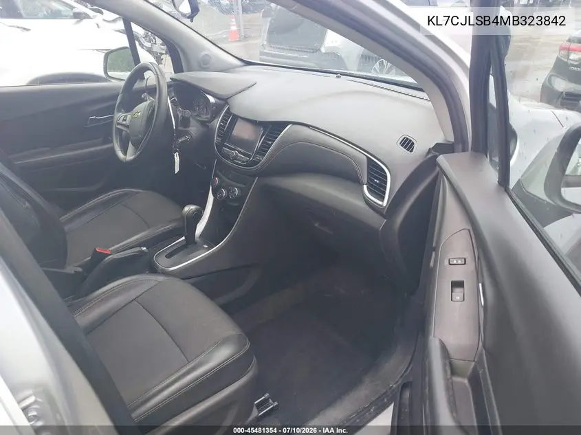 2021 Chevrolet Trax Fwd Lt VIN: KL7CJLSB4MB323842 Lot: 45481354