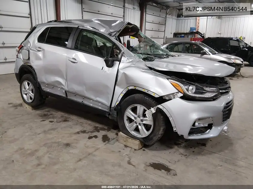 2022 Chevrolet Trax Awd Lt VIN: KL7CJPSM4NB540544 Lot: 45601101
