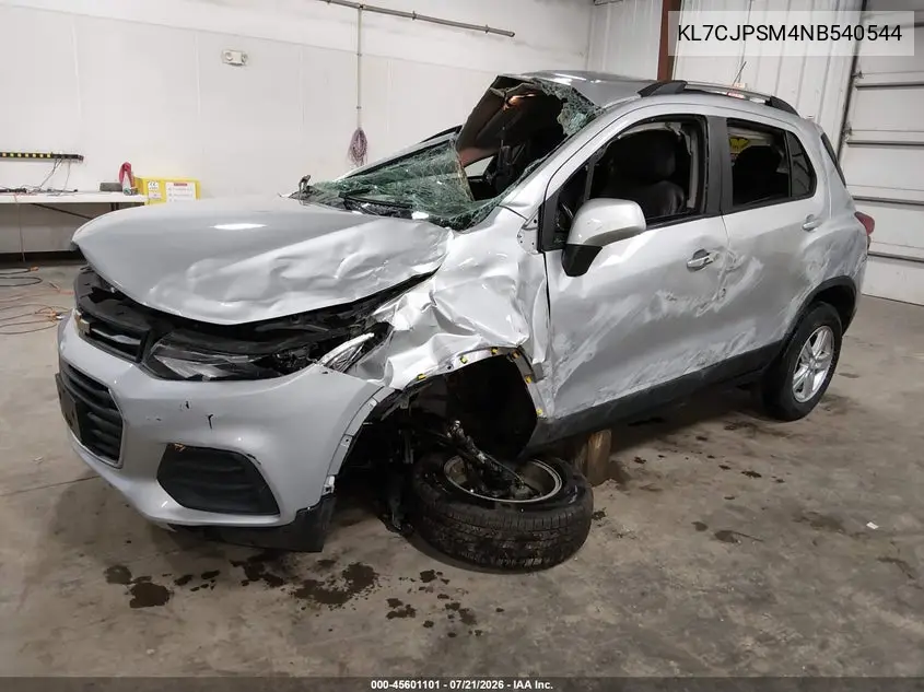 2022 Chevrolet Trax Awd Lt VIN: KL7CJPSM4NB540544 Lot: 45601101