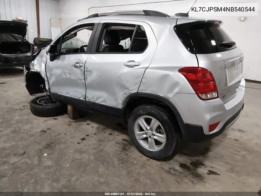 2022 Chevrolet Trax Awd Lt VIN: KL7CJPSM4NB540544 Lot: 45601101