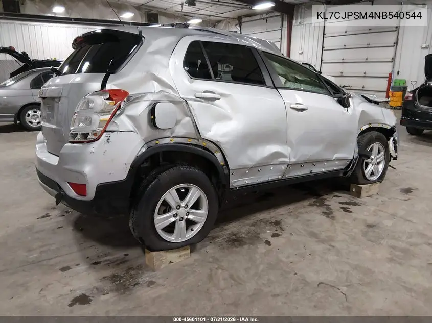 2022 Chevrolet Trax Awd Lt VIN: KL7CJPSM4NB540544 Lot: 45601101
