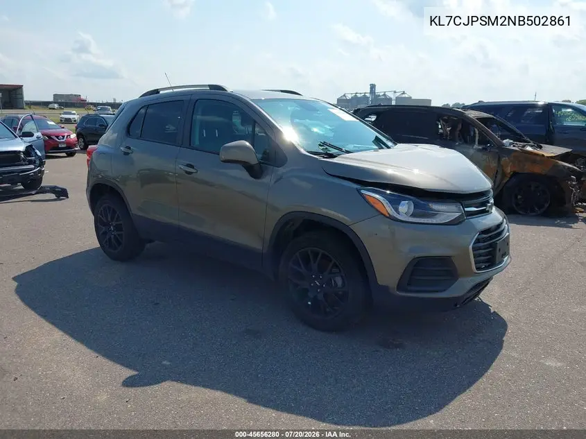 2022 Chevrolet Trax Awd Lt VIN: KL7CJPSM2NB502861 Lot: 45656280