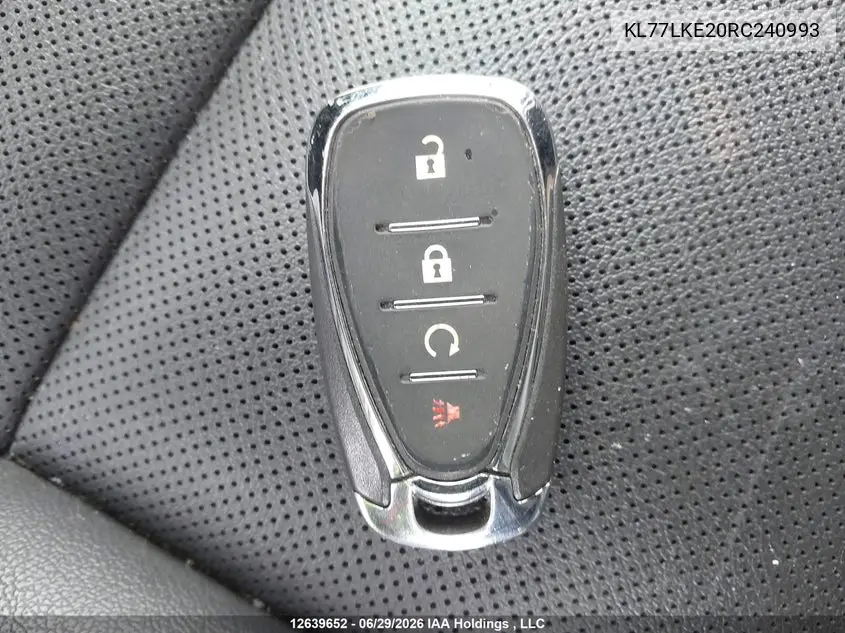 2024 Chevrolet Trax Activ VIN: KL77LKE20RC240993 Lot: 12639652x