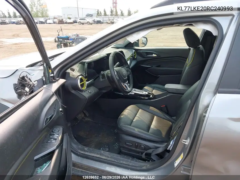 2024 Chevrolet Trax Activ VIN: KL77LKE20RC240993 Lot: 12639652x