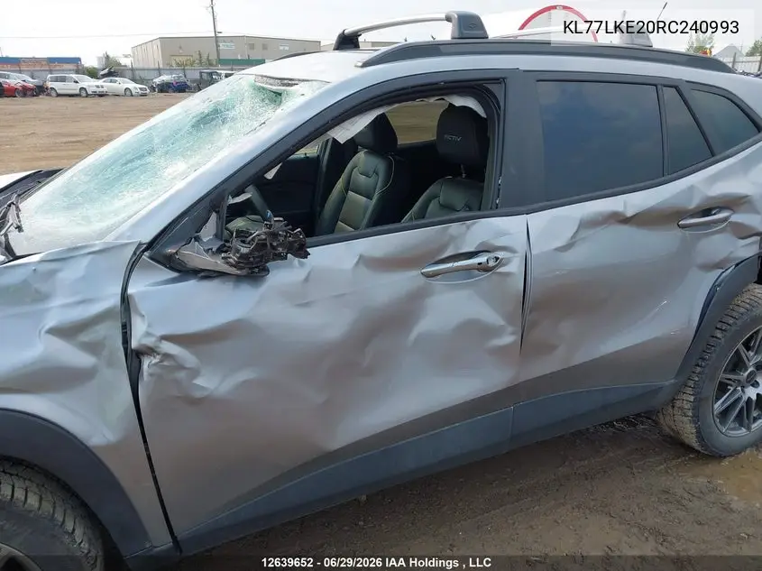 2024 Chevrolet Trax Activ VIN: KL77LKE20RC240993 Lot: 12639652x