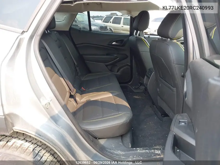 2024 Chevrolet Trax Activ VIN: KL77LKE20RC240993 Lot: 12639652x
