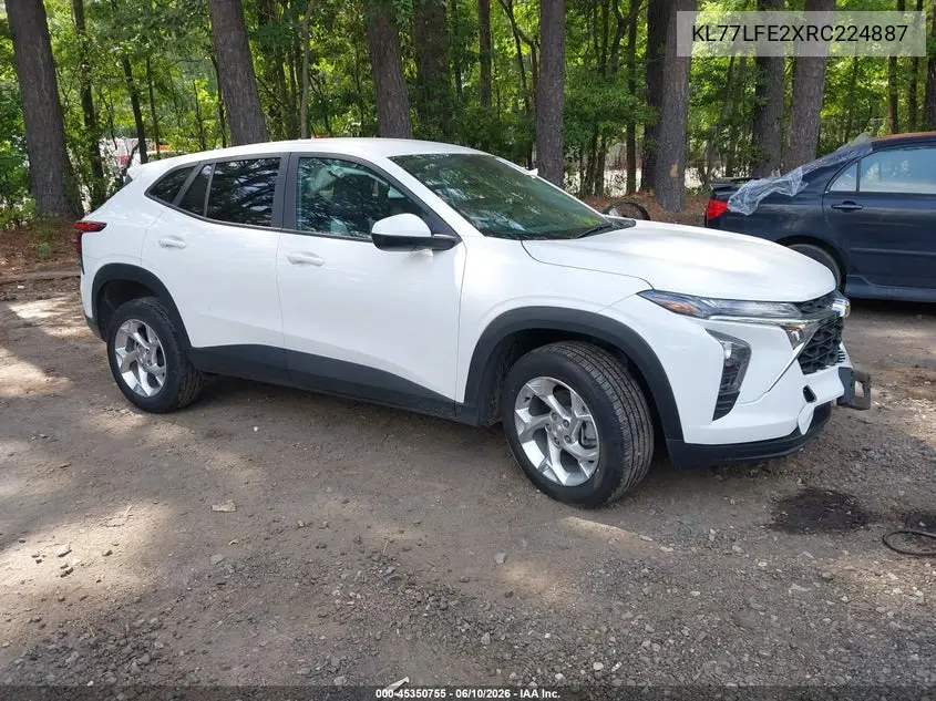 2024 Chevrolet Trax Fwd Sp VIN: KL77LFE2XRC224887 Lot: 45350755
