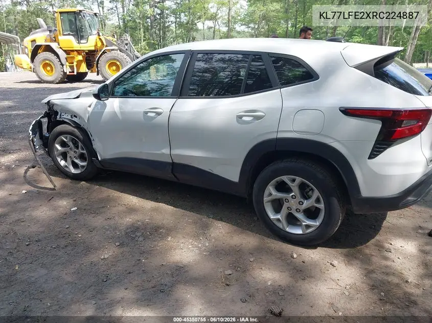 2024 Chevrolet Trax Fwd Sp VIN: KL77LFE2XRC224887 Lot: 45350755