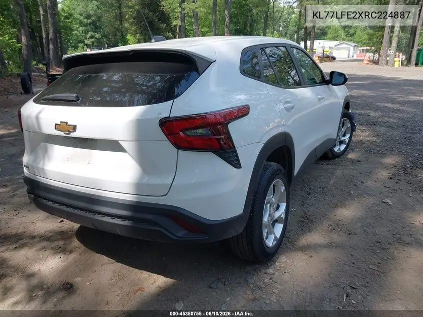 2024 Chevrolet Trax Fwd Sp VIN: KL77LFE2XRC224887 Lot: 45350755