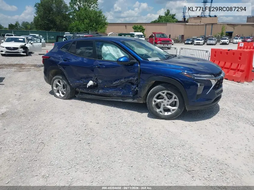 2024 Chevrolet Trax Fwd Sp VIN: KL77LFE29RC087294 Lot: 45354458