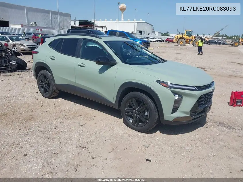 2024 Chevrolet Trax Fwd Activ VIN: KL77LKE20RC083093 Lot: 45670885