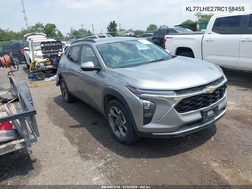 2024 Chevrolet Trax Fwd Lt VIN: KL77LHE27RC158455 Lot: 45675758