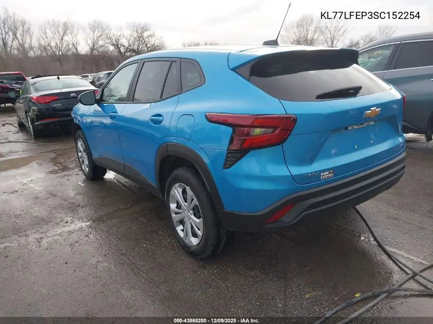 KL77LFEP3SC152254 2025 Chevrolet Trax Fwd Ls