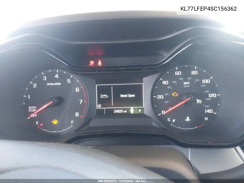 KL77LFEP4SC156362 2025 Chevrolet Trax Fwd Ls