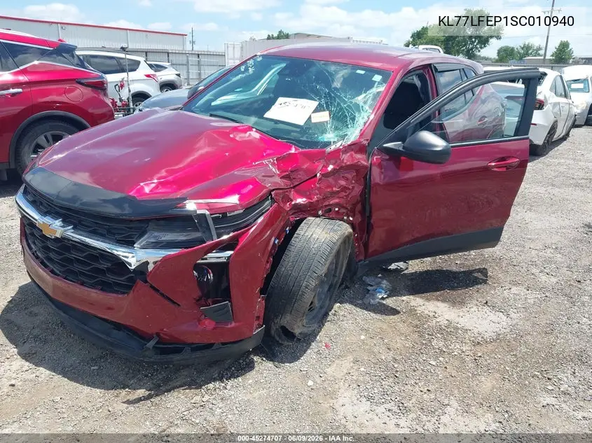 2025 Chevrolet Trax Fwd Ls VIN: KL77LFEP1SC010940 Lot: 45274707