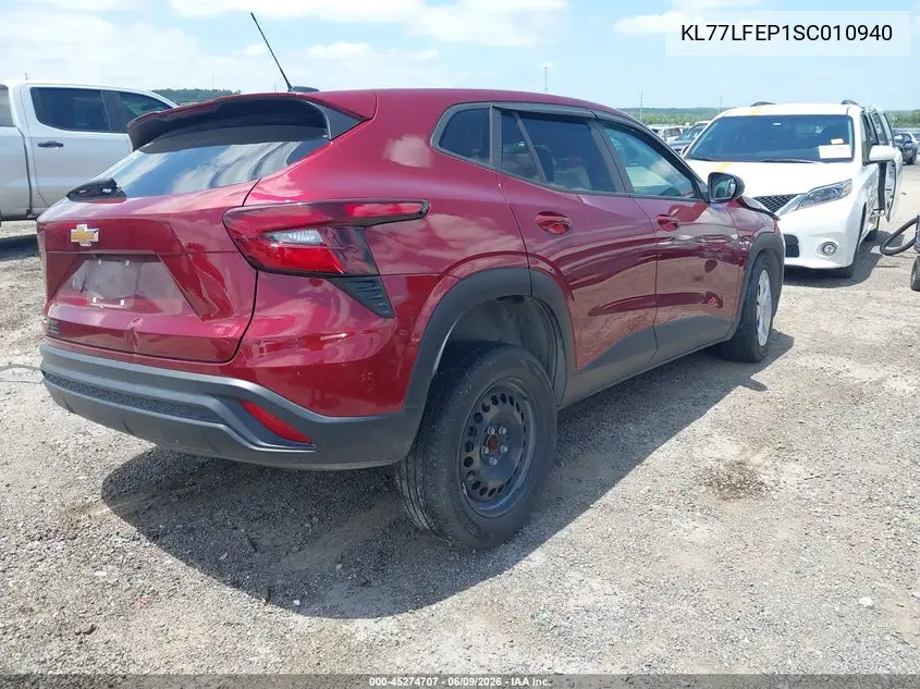 2025 Chevrolet Trax Fwd Ls VIN: KL77LFEP1SC010940 Lot: 45274707