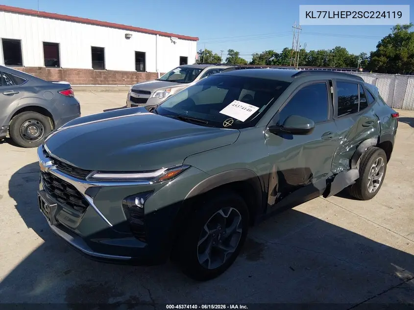 2025 Chevrolet Trax Fwd Lt VIN: KL77LHEP2SC224119 Lot: 45374140