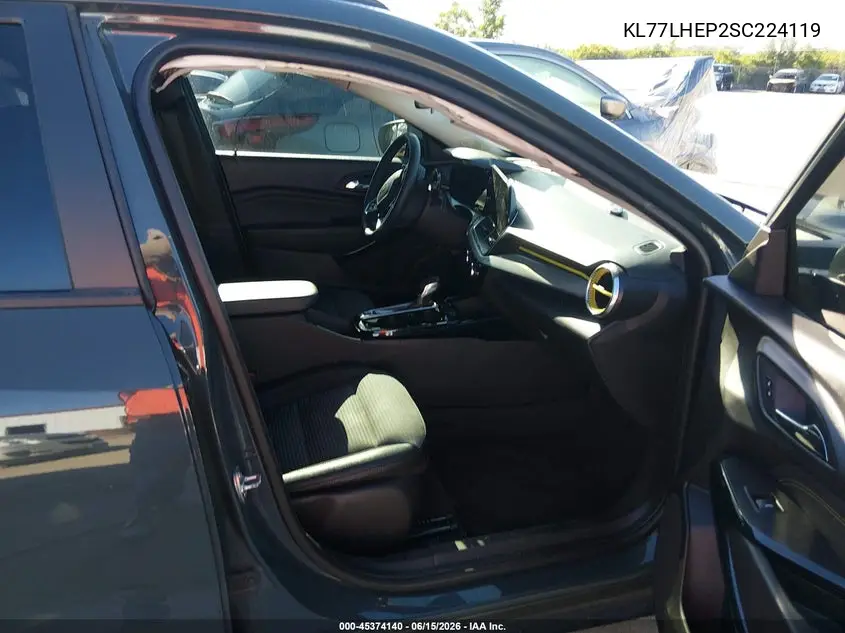 2025 Chevrolet Trax Fwd Lt VIN: KL77LHEP2SC224119 Lot: 45374140
