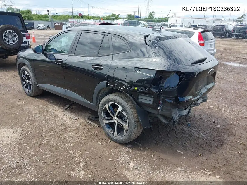 2025 Chevrolet Trax Fwd 1Rs VIN: KL77LGEP1SC236322 Lot: 45408894