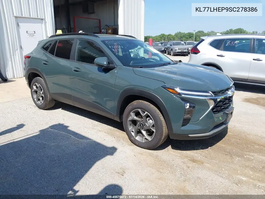 2025 Chevrolet Trax Fwd Lt VIN: KL77LHEP9SC278386 Lot: 45570472