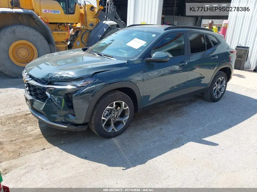 2025 Chevrolet Trax Fwd Lt VIN: KL77LHEP9SC278386 Lot: 45570472