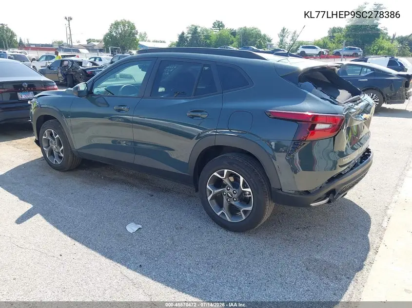 2025 Chevrolet Trax Fwd Lt VIN: KL77LHEP9SC278386 Lot: 45570472