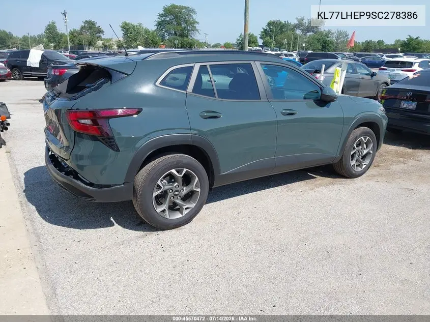 2025 Chevrolet Trax Fwd Lt VIN: KL77LHEP9SC278386 Lot: 45570472