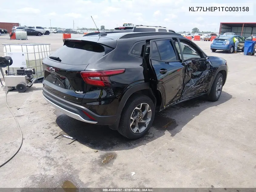 2026 Chevrolet Trax Fwd Lt VIN: KL77LHEP1TC003158 Lot: 45565207