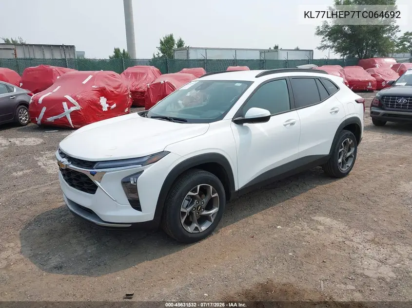 2026 Chevrolet Trax Fwd Lt VIN: KL77LHEP7TC064692 Lot: 45631532