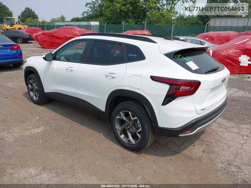 2026 Chevrolet Trax Fwd Lt VIN: KL77LHEP7TC064692 Lot: 45631532