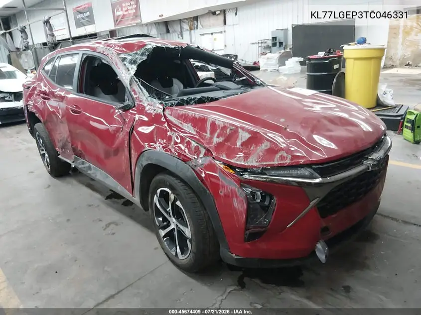 2026 Chevrolet Trax Fwd 1Rs VIN: KL77LGEP3TC046331 Lot: 45674409
