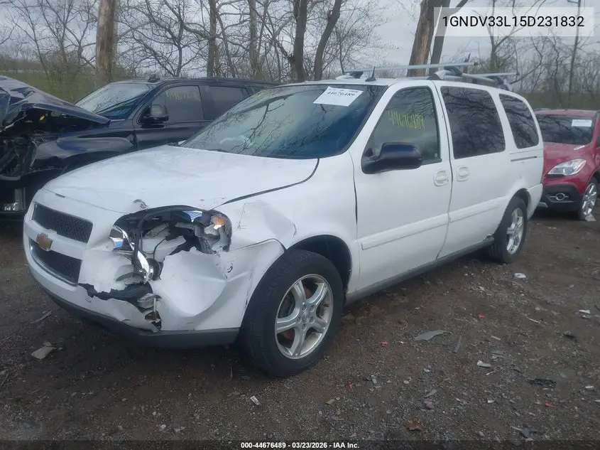 2005 Chevrolet Uplander Lt VIN: 1GNDV33L15D231832 Lot: 44676489