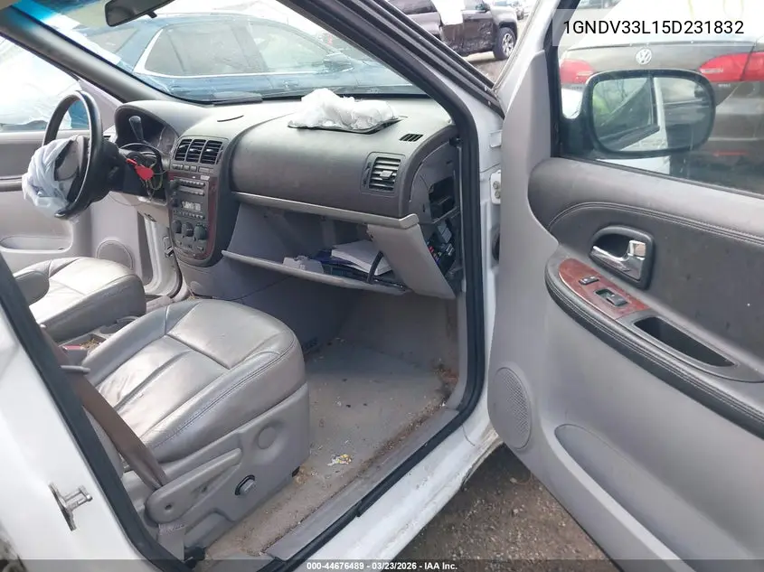 2005 Chevrolet Uplander Lt VIN: 1GNDV33L15D231832 Lot: 44676489