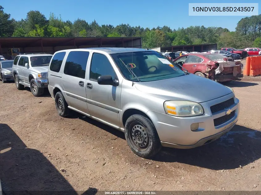 2005 Chevrolet Uplander VIN: 1GNDV03L85D243507 Lot: 44828777