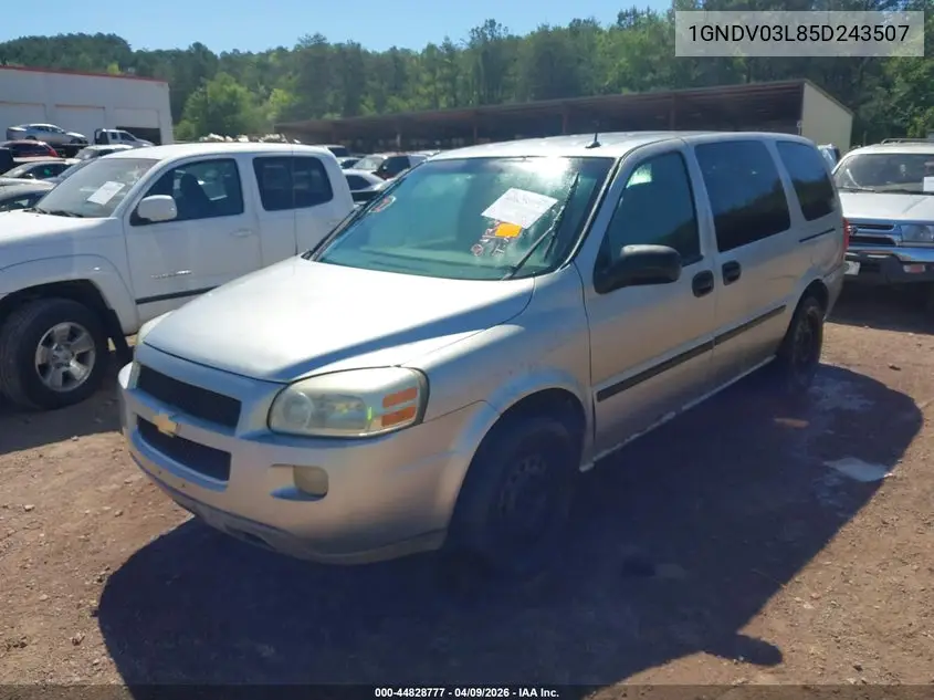 2005 Chevrolet Uplander VIN: 1GNDV03L85D243507 Lot: 44828777