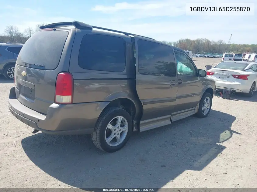 2005 Chevrolet Uplander Ls VIN: 1GBDV13L65D255870 Lot: 44844173