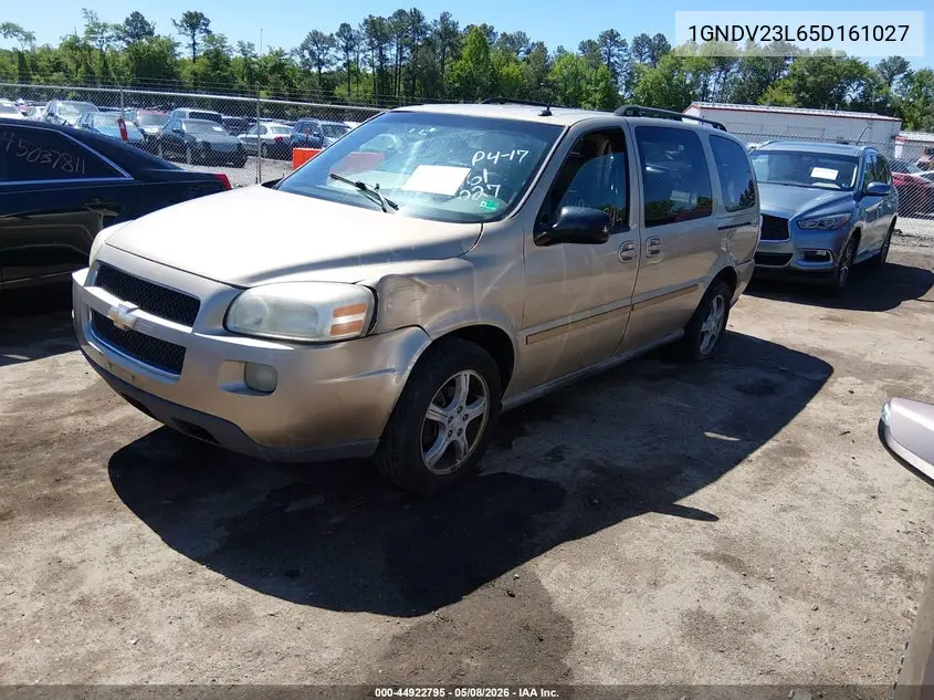 2005 Chevrolet Uplander Ls VIN: 1GNDV23L65D161027 Lot: 44922795