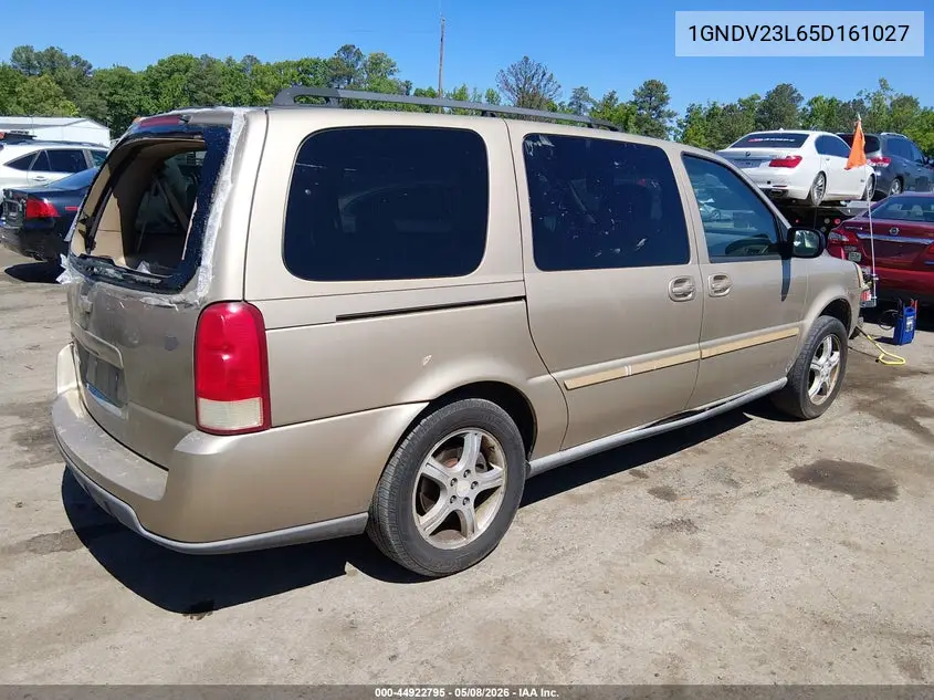 2005 Chevrolet Uplander Ls VIN: 1GNDV23L65D161027 Lot: 44922795