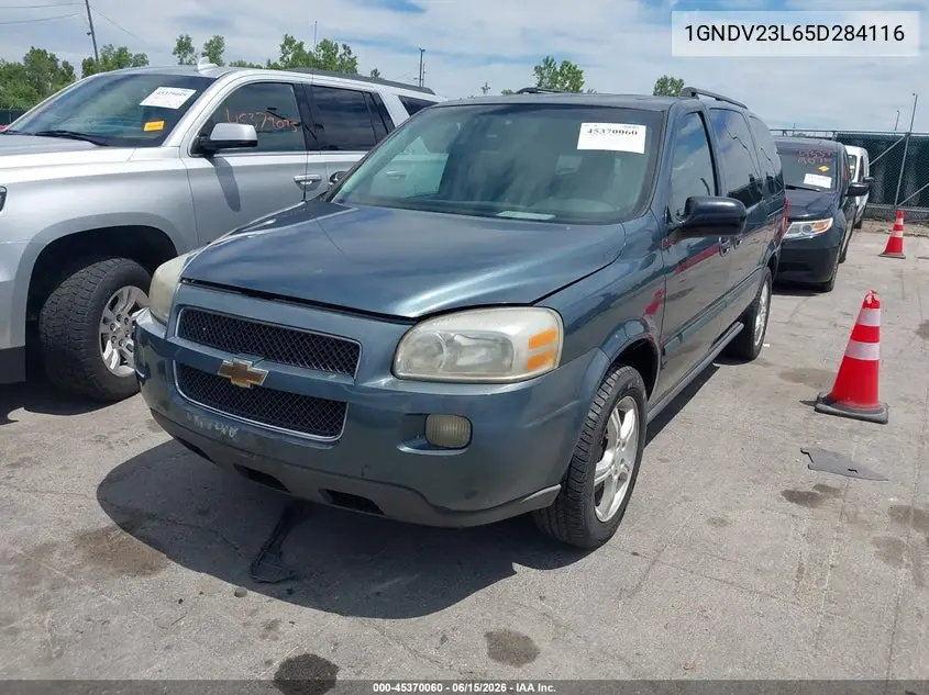 2005 Chevrolet Uplander Ls VIN: 1GNDV23L65D284116 Lot: 45370060