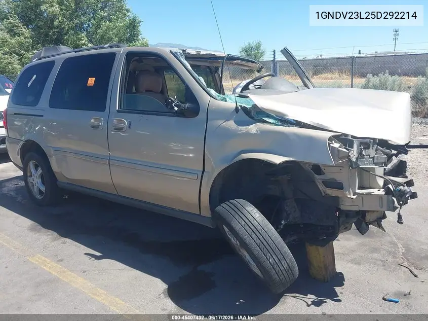 2005 Chevrolet Uplander Ls VIN: 1GNDV23L25D292214 Lot: 45407432